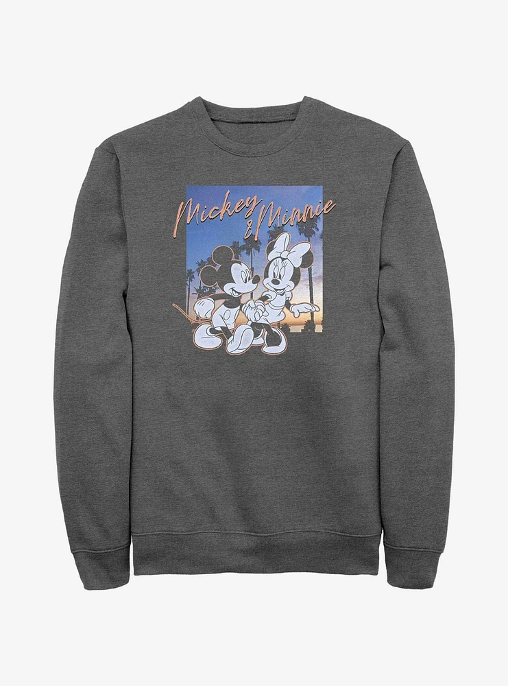Disney Mickey Mouse & Minnie Sunset Couple Sweatshirt