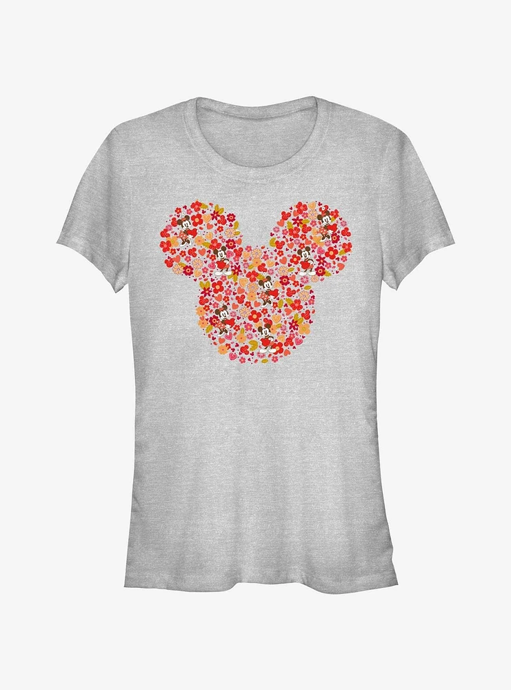 Disney Mickey Mouse Flowers Girls T-Shirt