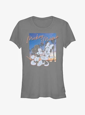 Disney Mickey Mouse & Minnie Sunset Couple Girls T-Shirt