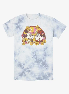 Disney Mickey Mouse & Minnie Love Bloom Tie-Dye T-Shirt