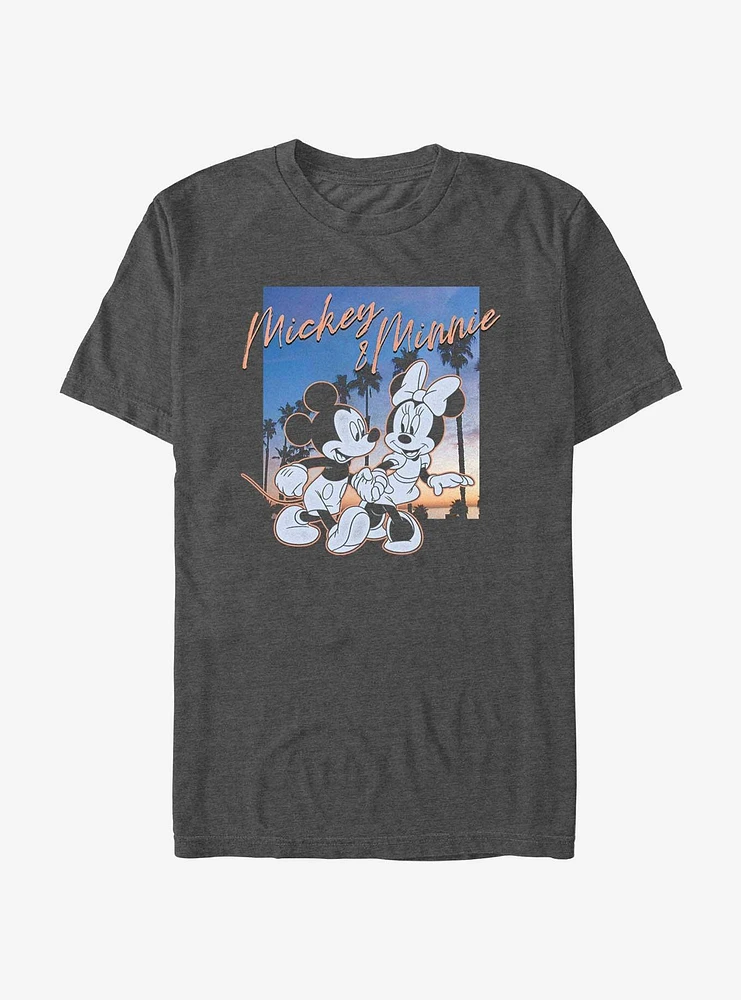 Disney Mickey Mouse & Minnie Sunset Couple T-Shirt