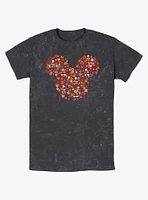 Disney Mickey Mouse Flowers Mineral Wash T-Shirt