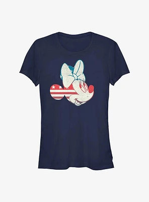 Disney Minnie Mouse American Flag Girls T-Shirt