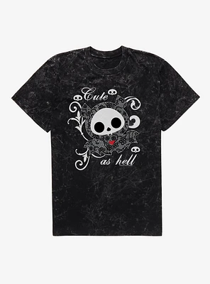 Skelanimals Diego Cute As Hell Mineral Wash T-Shirt