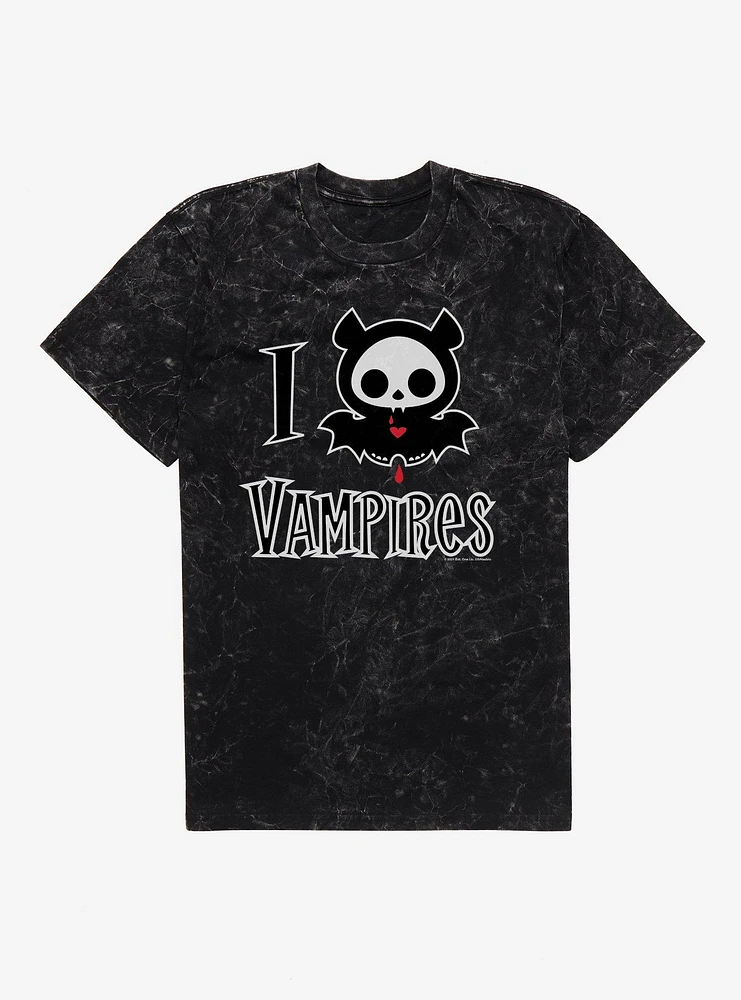 Skelanimals Diego I Love Vampires Mineral Wash T-Shirt