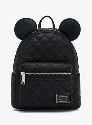 Loungefly Disney Mickey Mouse Puffer Quilt Ears Mini Backpack - BoxLunch Exclusive