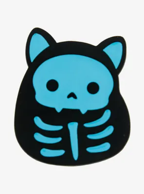 Squishmallows Stump the Skeleton Cat Glow-in-the-Dark Enamel Pin - BoxLunch Exclusive