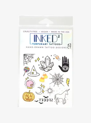 INKED By Dani Witchy Temporary Tattoo Sheet