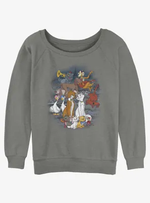 Disney The AristoCats All Cats Womens Slouchy Sweatshirt