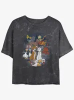 Disney The AristoCats All Cats Mineral Wash Womens Crop T-Shirt