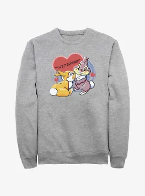 Disney Bambi Thumper Loves Miss Bunny Twitterpated Sweatshirt