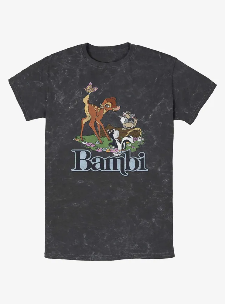 Disney Bambi Forest Friends Logo Mineral Wash T-Shirt