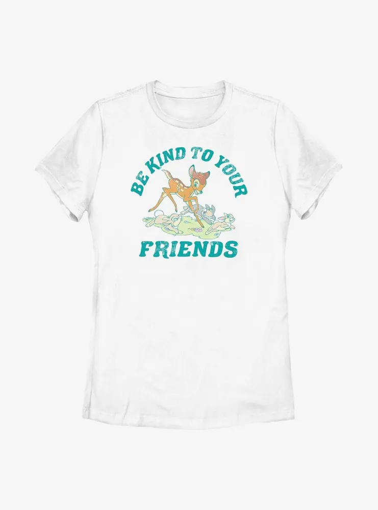 Disney Bambi Be Kind To Your Friends Womens T-Shirt