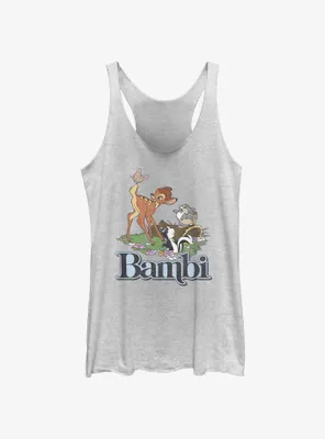 Disney Bambi Forest Friends Logo Womens Tank Top