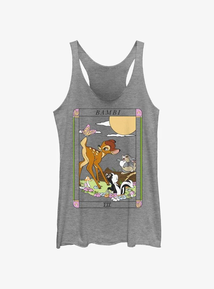 Disney Bambi and Friends Flower & Thumper Card Womens Tank Top