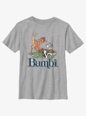Disney Bambi Forest Friends Logo Youth T-Shirt