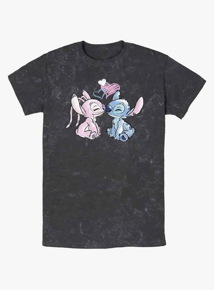 Disney Lilo & Stitch Angel Loves Mineral Wash T-Shirt