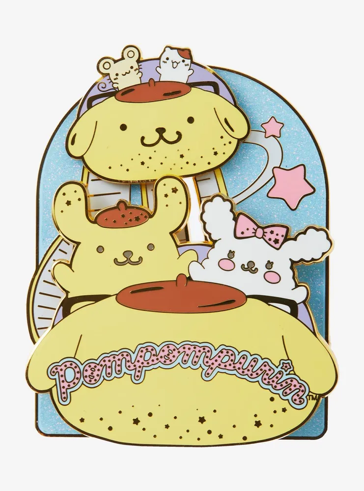 Loungefly Sanrio Pompompurin Roller Coaster Sliding Limited Edition Enamel Pin