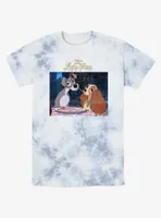 Disney Lady and the Tramp Share Spaghetti Tie-Dye T-Shirt