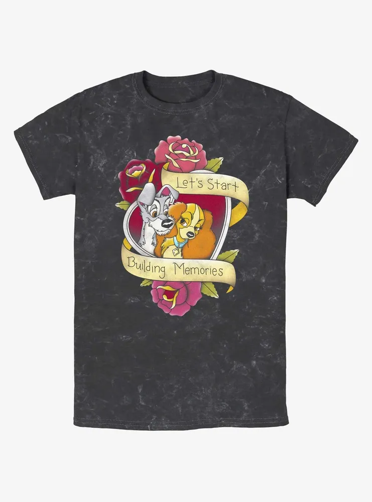 Disney Lady and the Tramp Build Memories Mineral Wash T-Shirt