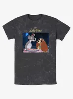 Disney Lady and the Tramp Share Spaghetti Mineral Wash T-Shirt