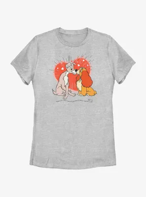 Disney Lady and the Tramp Bella Notte Lovers Womens T-Shirt