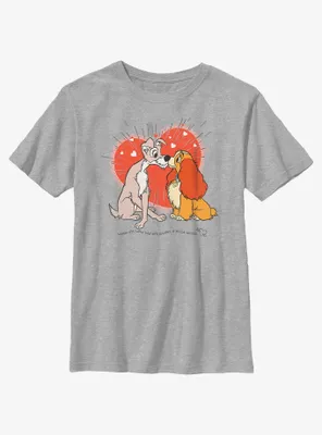 Disney Lady and the Tramp Bella Notte Lovers Youth T-Shirt