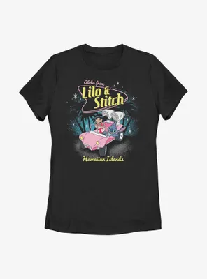 Disney Lilo & Stitch Aloha From Hawaiian Islands Womens T-Shirt