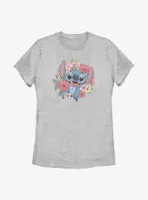 Disney Lilo & Stitch Floral Womens T-Shirt