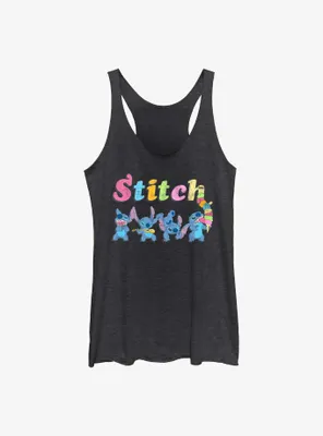 Disney Lilo & Stitch Colorful Stitches Womens Tank Top