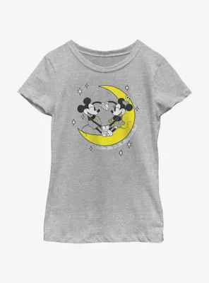 Disney Mickey Mouse To I Love You The Moon And Back Youth Girls T-Shirt