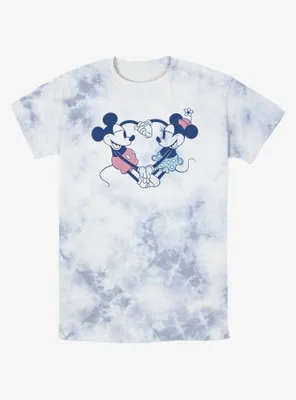 Disney Mickey Mouse Heart Pair Tie-Dye T-Shirt