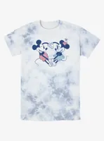 Disney Mickey Mouse Heart Pair Tie-Dye T-Shirt