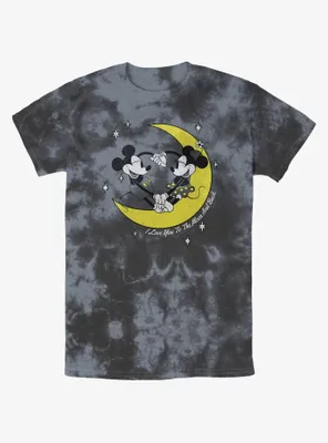 Disney Mickey Mouse I Love You To The Moon And Back Tie-Dye T-Shirt