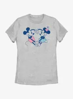 Disney Mickey Mouse Heart Pair Womens T-Shirt