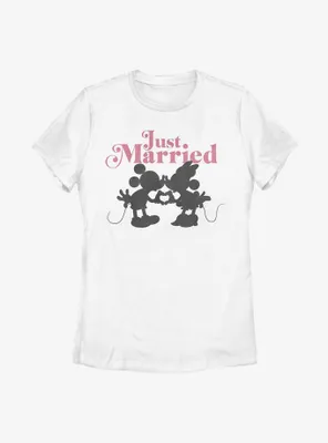 Disney Mickey Mouse Just Married Mice Womens T-Shirt