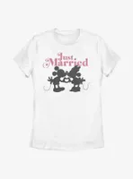 Disney Mickey Mouse Just Married Mice Womens T-Shirt