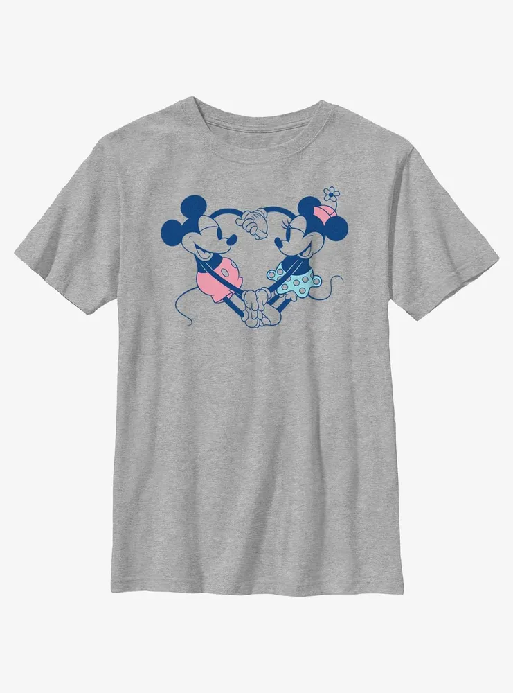 Disney Mickey Mouse Heart Pair Youth T-Shirt