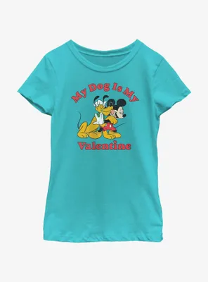 Disney Pluto Love My Dog Youth Girls T-Shirt