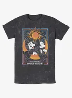 Disney Mickey Mouse The Future Looks Bright Mineral Wash T-Shirt
