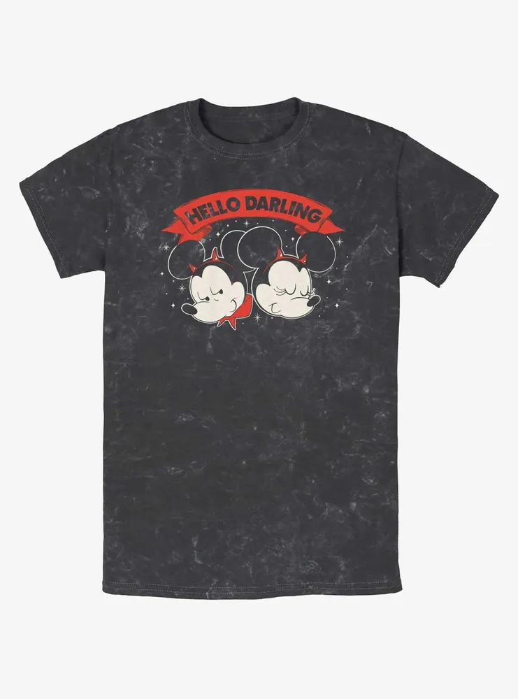 Disney Mickey Mouse Hello Darling Mineral Wash T-Shirt