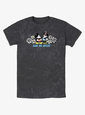 Disney Mickey Mouse Keep On Lovin' Mineral Wash T-Shirt