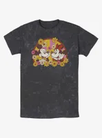 Disney Mickey Mouse & Minnie Spring Bloom Mineral Wash T-Shirt