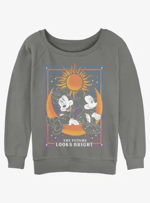Disney Mickey Mouse The Future Looks Bright Womens Slouchy Sweatshirt