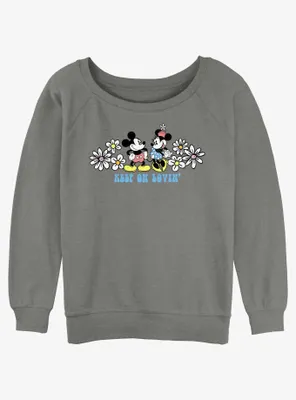 Disney Mickey Mouse Keep On Lovin' Womens Slouchy Sweatshirt