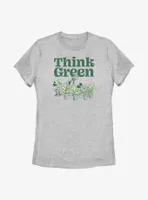 Disney Mickey Mouse Green Thinking Womens T-Shirt