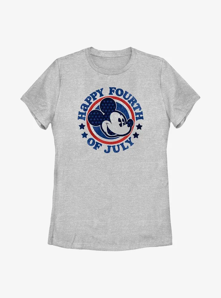 Disney Mickey Mouse Happy Fourth Womens T-Shirt