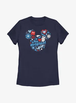 Disney Mickey Mouse Original Americana Womens T-Shirt