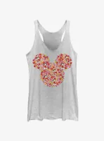 Disney Mickey Mouse Flowers Womens Tank Top