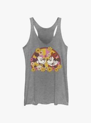Disney Mickey Mouse & Minnie Spring Bloom Womens Tank Top